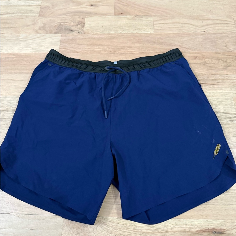Greyson Men's Navy Performance Shorts with Drawstring Waist